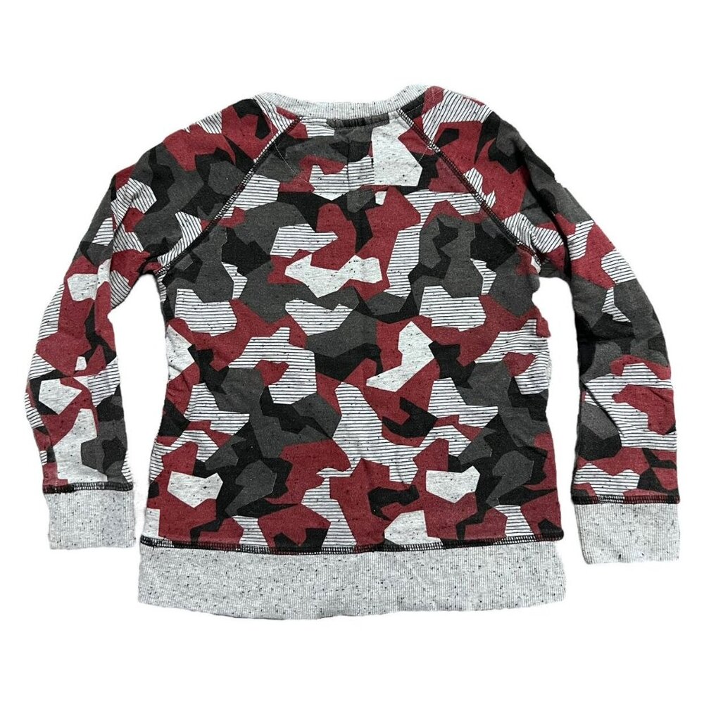 Art & Eden Sz 5 Red Black Grey Camouflage Sweatshirt - Picture 2 of 4